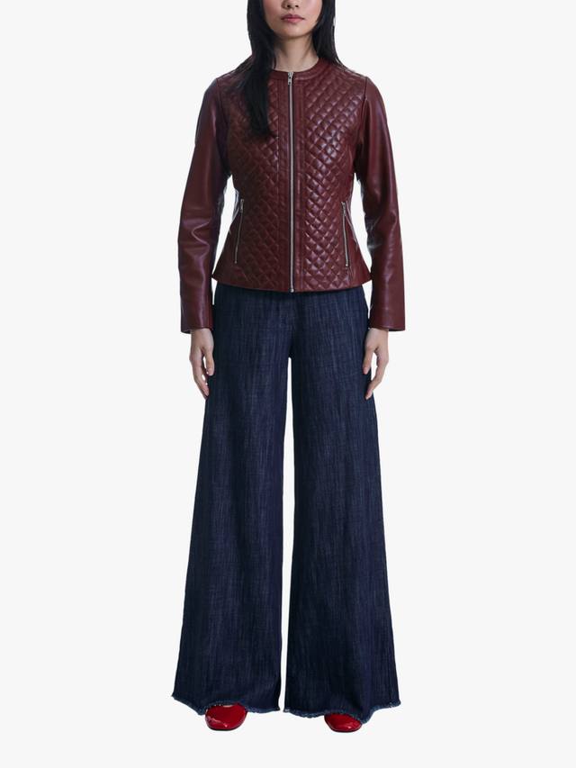 Кожаная куртка с ромбовидной вышивкой James Lakeland, бордовый
Кожаная куртка с ромбовидной вышивкой James Lakeland, бордовый