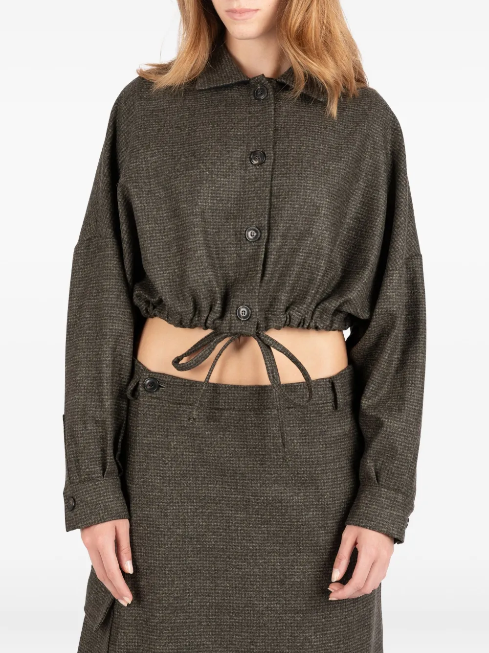 Пиджак из шерсти с заниженной линией плеч Société Anonyme, зеленый
Пиджак из шерсти с заниженной линией плеч Société Anonyme, зеленый