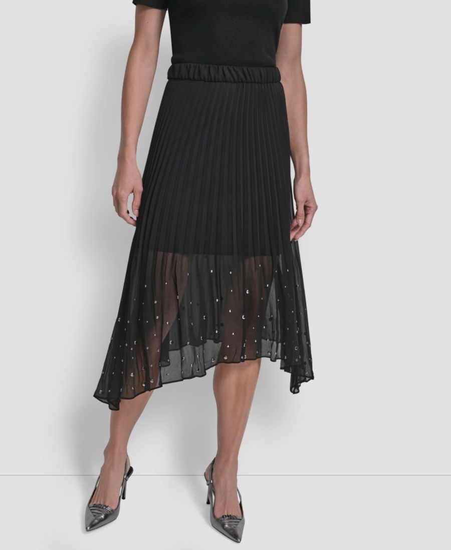 Женская юбка миди с плиссировкой и застежкой на резинке DKNY, Black
Женская юбка миди с плиссировкой и застежкой на резинке DKNY, Black