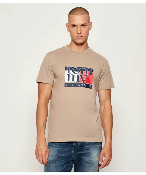 Футболка Slim fit Tommy Jeans, бежевый
Футболка Slim fit Tommy Jeans, бежевый