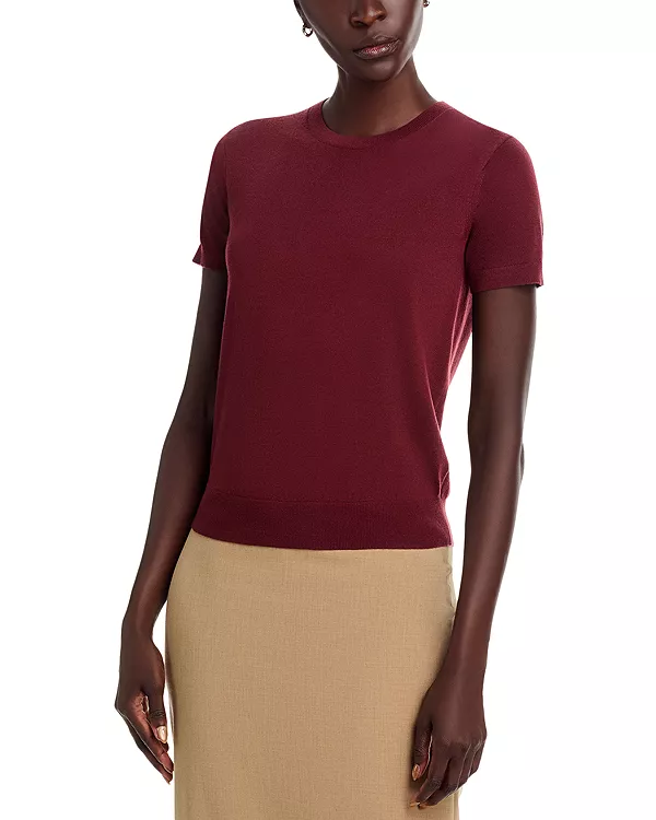 Легкая шерстяная футболка с коротким рукавом Theory, красный
Легкая шерстяная футболка с коротким рукавом Theory, красный