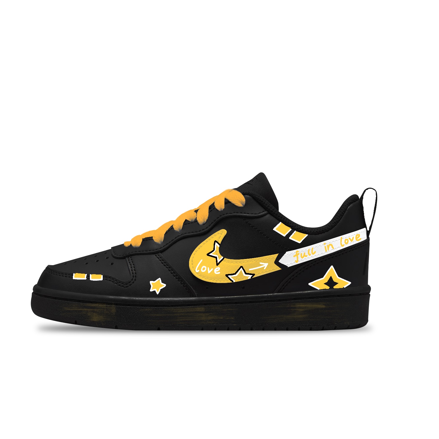 Nike Court Borough Comic Yellow Slip Resistant Abrasion Resistant Low top Kids' Skateboarding Shoes Unisex
Nike Court Borough Comic Yellow Slip Resistant Abrasion Resistant Low top Kids' Skateboarding Shoes Unisex