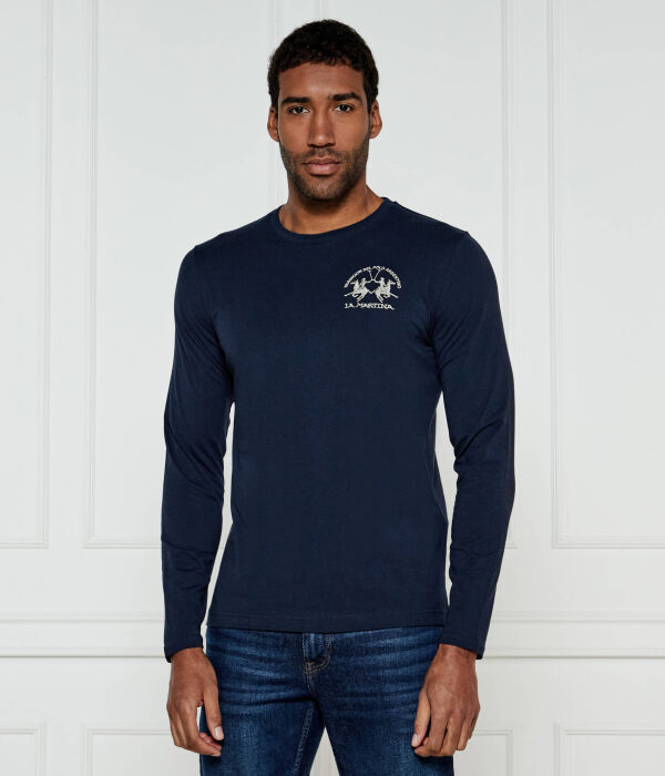 Лонгслив La Martina Regular Fit, синий 
Лонгслив La Martina Regular Fit, синий