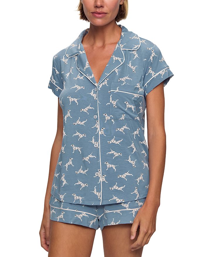 Комплект Gisele Shortie (шорты и топ) Eberjey, синий 
Комплект Gisele Shortie (шорты и топ) Eberjey, синий