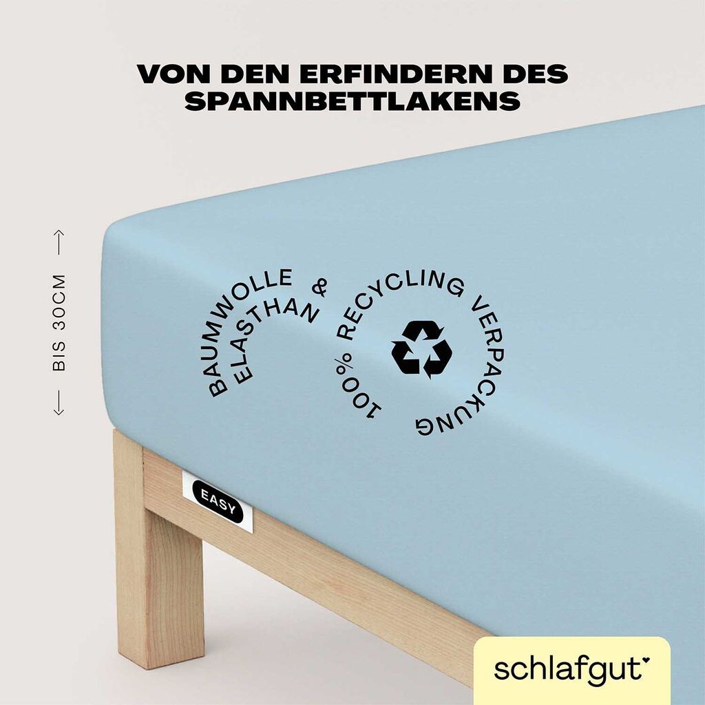 Простыня Schlafgut Easy Jersey с эластаном 180x200 – 200x220 см Простыня синего цвета из смеси хлопка
Простыня Schlafgut Easy Jersey с эластаном 180x200 – 200x220 см Простыня синего цвета из смеси хлопка