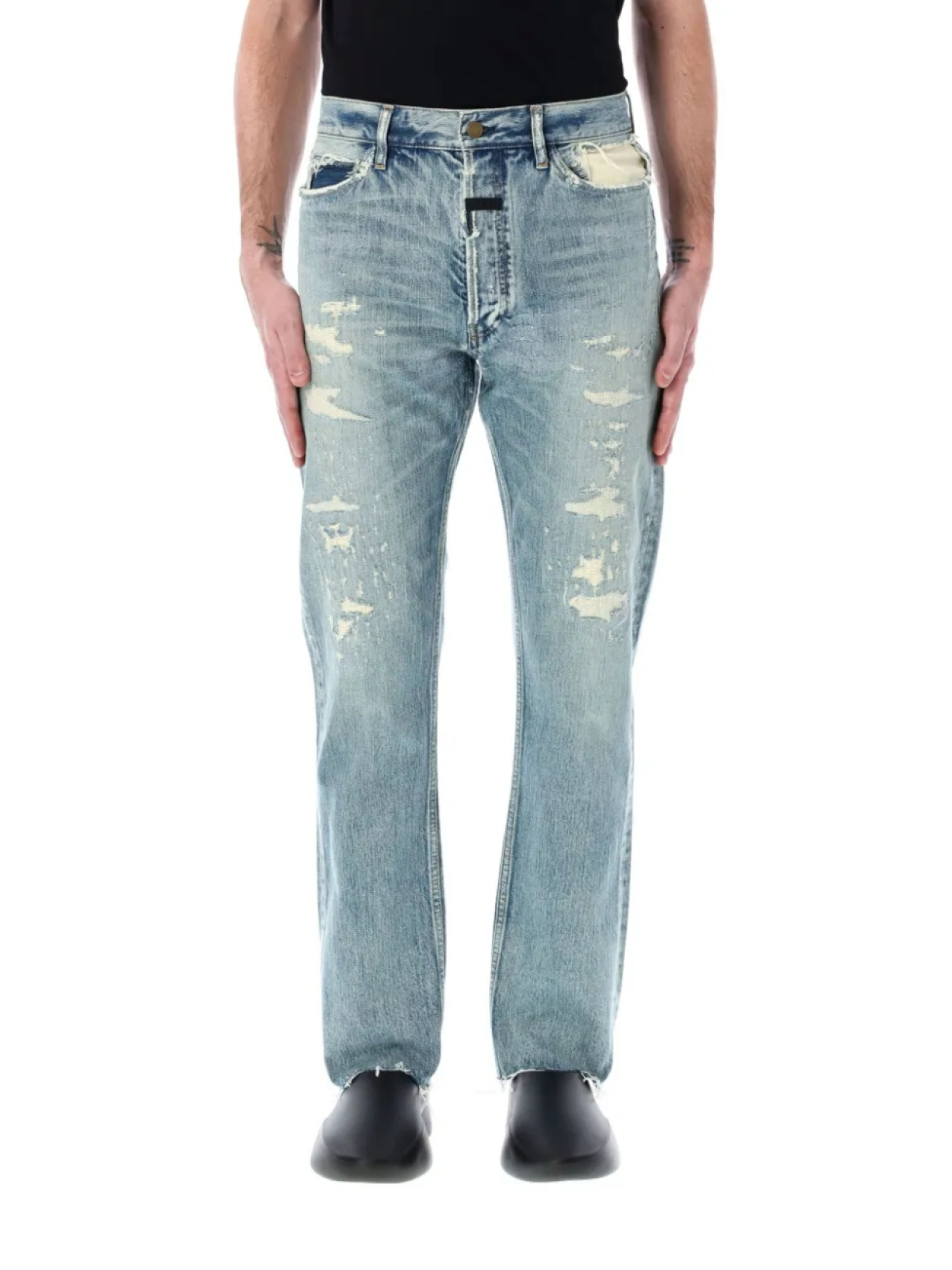 Джинсы с рваными деталями Fear Of God, синий
Джинсы с рваными деталями Fear Of God, синий