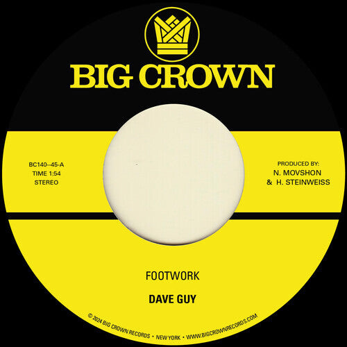 Сингл 7" Guy, Dave: Footwork B/W Morning Glory
Сингл 7" Guy, Dave: Footwork B/W Morning Glory