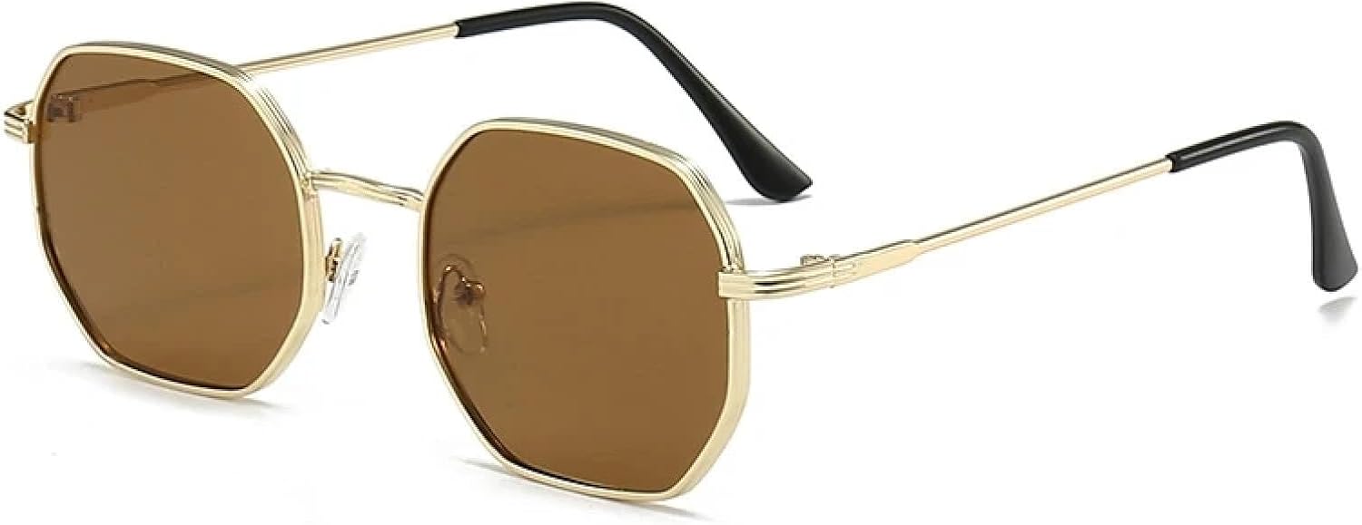Солнцезащитные очки с защитой от УФ-излучения UV400 | Металлическая маленькая оправа, цветные линзы | Для женщин и мужчин, для занятий спортом на открытом воздухе и вождения DSVIGF, Gold Brown
Солнцезащитные очки с защитой от УФ-излучения UV400 | Металлическая маленькая оправа, цветные линзы | Для женщин и мужчин, для занятий спортом на открытом воздухе и вождения DSVIGF, Gold Brown