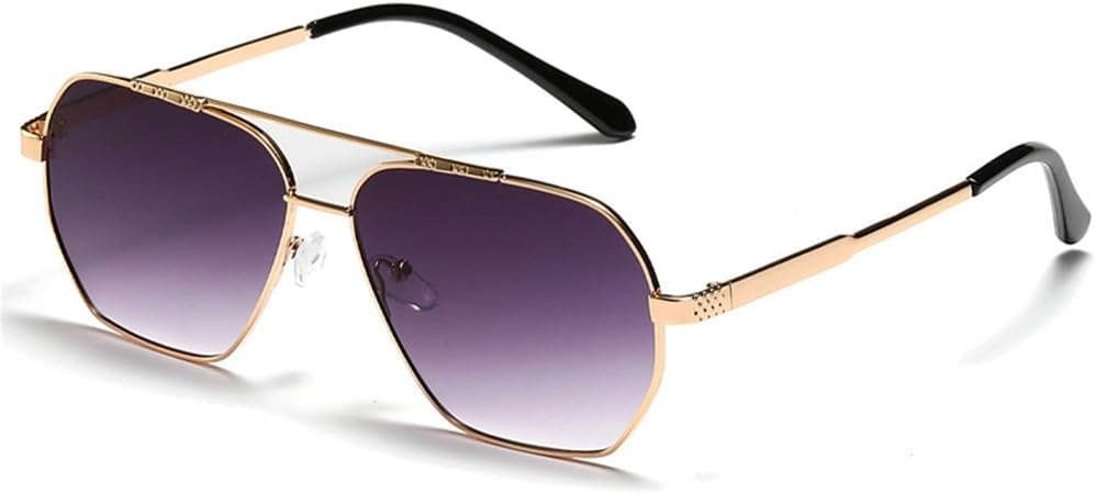 Женские солнцезащитные очки в металлической крупной оправе с двойной перемычкой в стиле ретро, мужские очки с защитой от УФ-излучения UV400, женские солнцезащитные очки Lentes de sol mujer LANGSER, Gold Grey
Женские солнцезащитные очки в металлической крупной оправе с двойной перемычкой в стиле ретро, мужские очки с защитой от УФ-излучения UV400, женские солнцезащитные очки Lentes de sol mujer LANGSER, Gold Grey