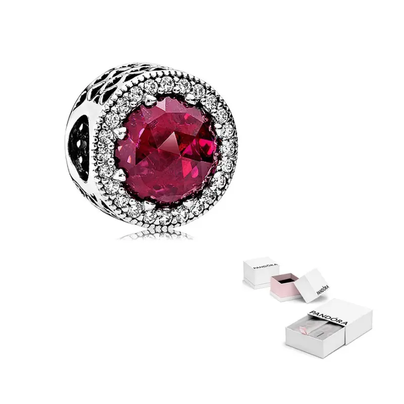 Pandora 925 Sterling Silver Synthetic Cubic Zirconia Ornament Women's Pink
Pandora 925 Sterling Silver Synthetic Cubic Zirconia Ornament Women's Pink