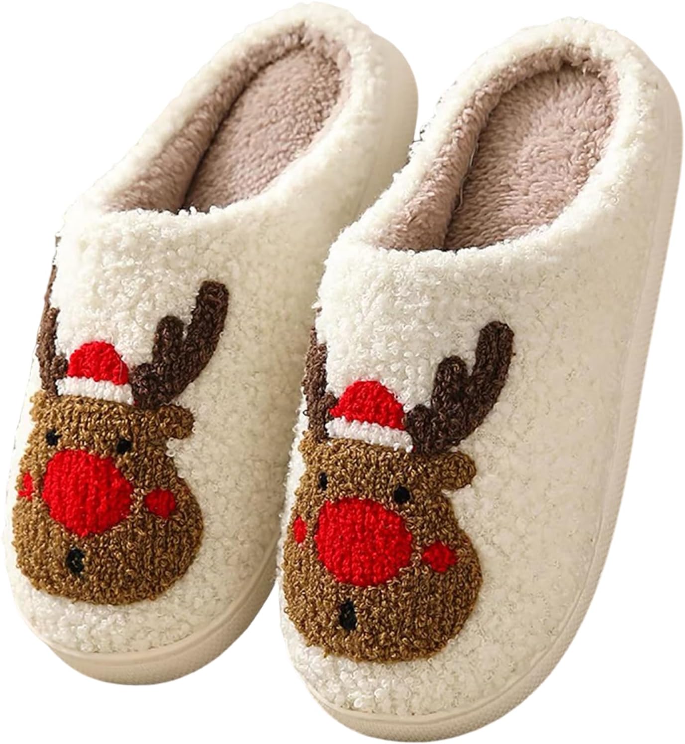 Женские и мужские милые рождественские тапочки, мягкие уютные домашние тапочки из плюша, зимние тапочки с оленями без задника, пушистые теплые флисовые тапочки, милые плюшевые флисовые мягкие тапочки Hevoy, красный
Женские и мужские милые рождественские тапочки, мягкие уютные домашние тапочки из плюша, зимние тапочки с оленями без задника, пушистые теплые флисовые тапочки, милые плюшевые флисовые мягкие тапочки Hevoy, красный