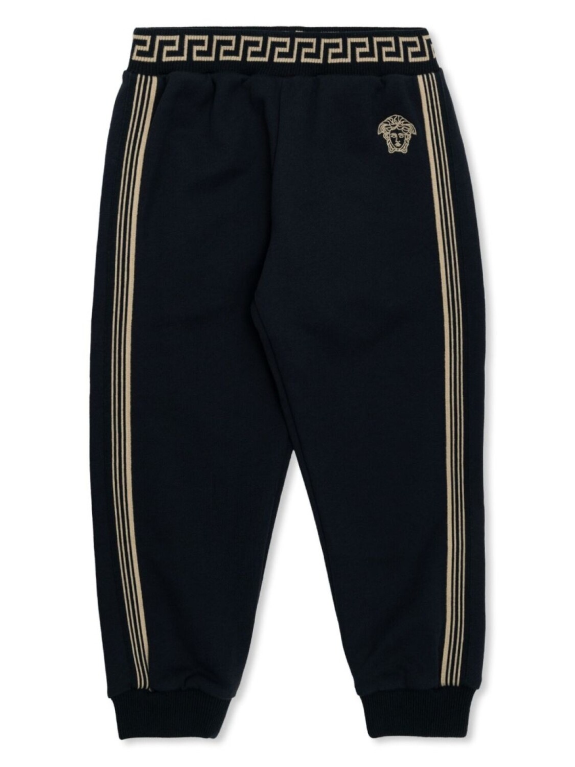 Спортивные брюки Versace Kids с вышитой головой Медузы, синий
Спортивные брюки Versace Kids с вышитой головой Медузы, синий