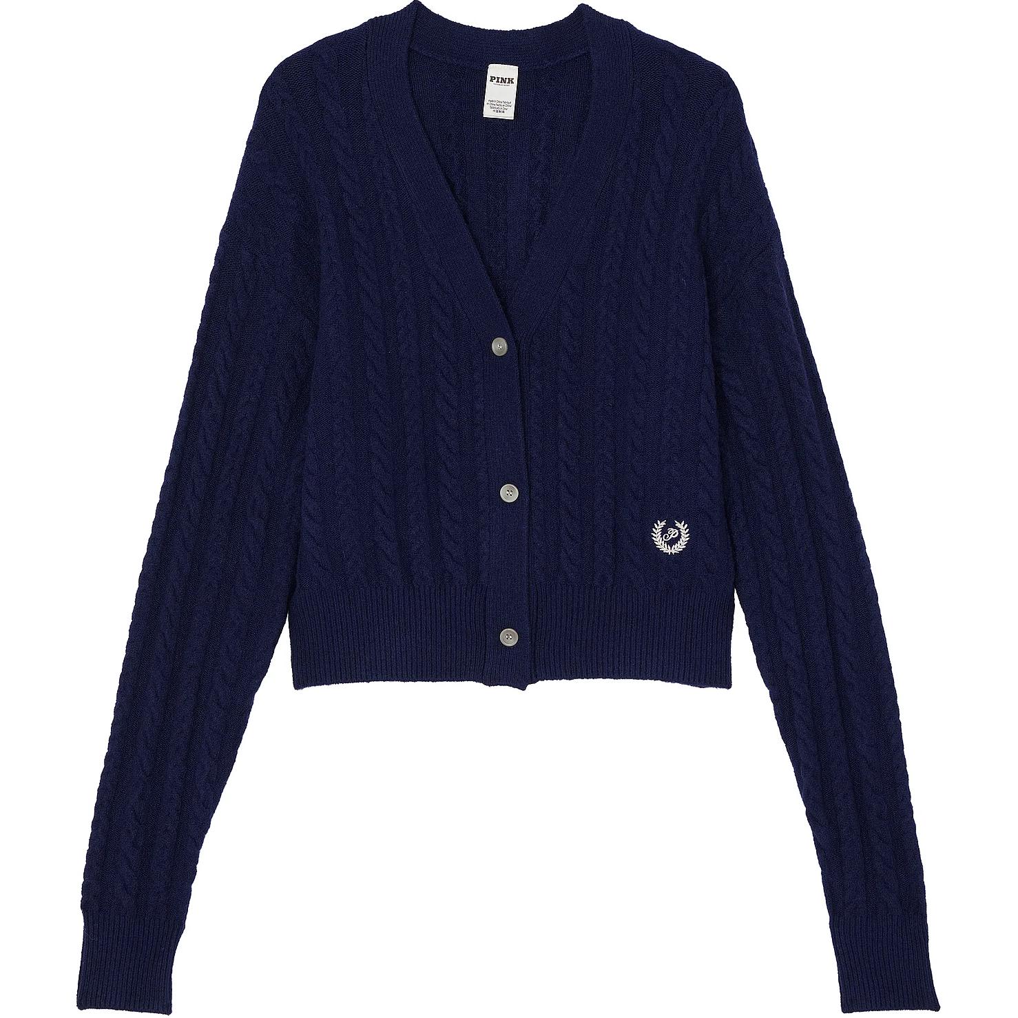 Victoria's Secret Розовый укороченный кардиган Collegiate Cable Knit/Midnight Navy
Victoria's Secret Розовый укороченный кардиган Collegiate Cable Knit/Midnight Navy