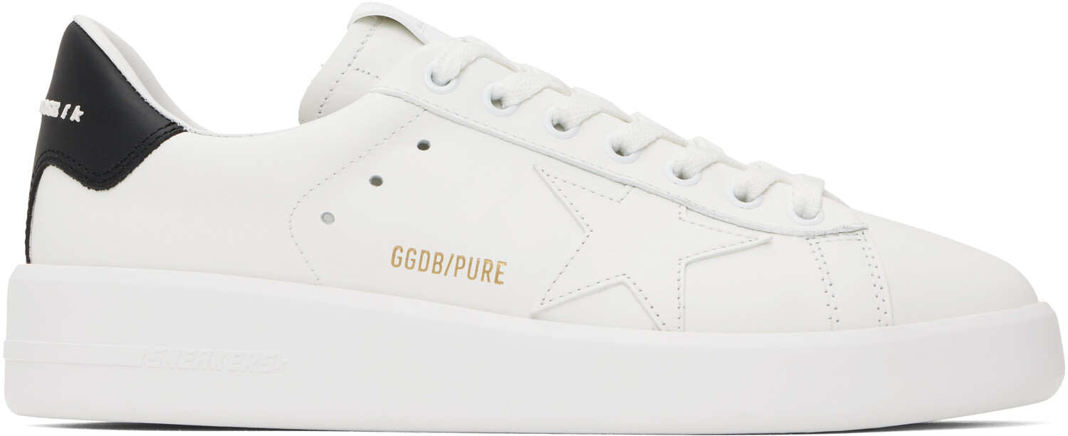 Белые кроссовки Purestar Golden Goose, белый/черный
Белые кроссовки Purestar Golden Goose, белый/черный