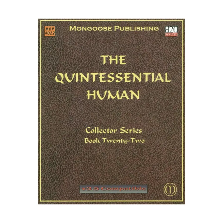Quintessential Human, Quintessential Collector Series (d20), мягкая обложка
Quintessential Human, Quintessential Collector Series (d20), мягкая обложка