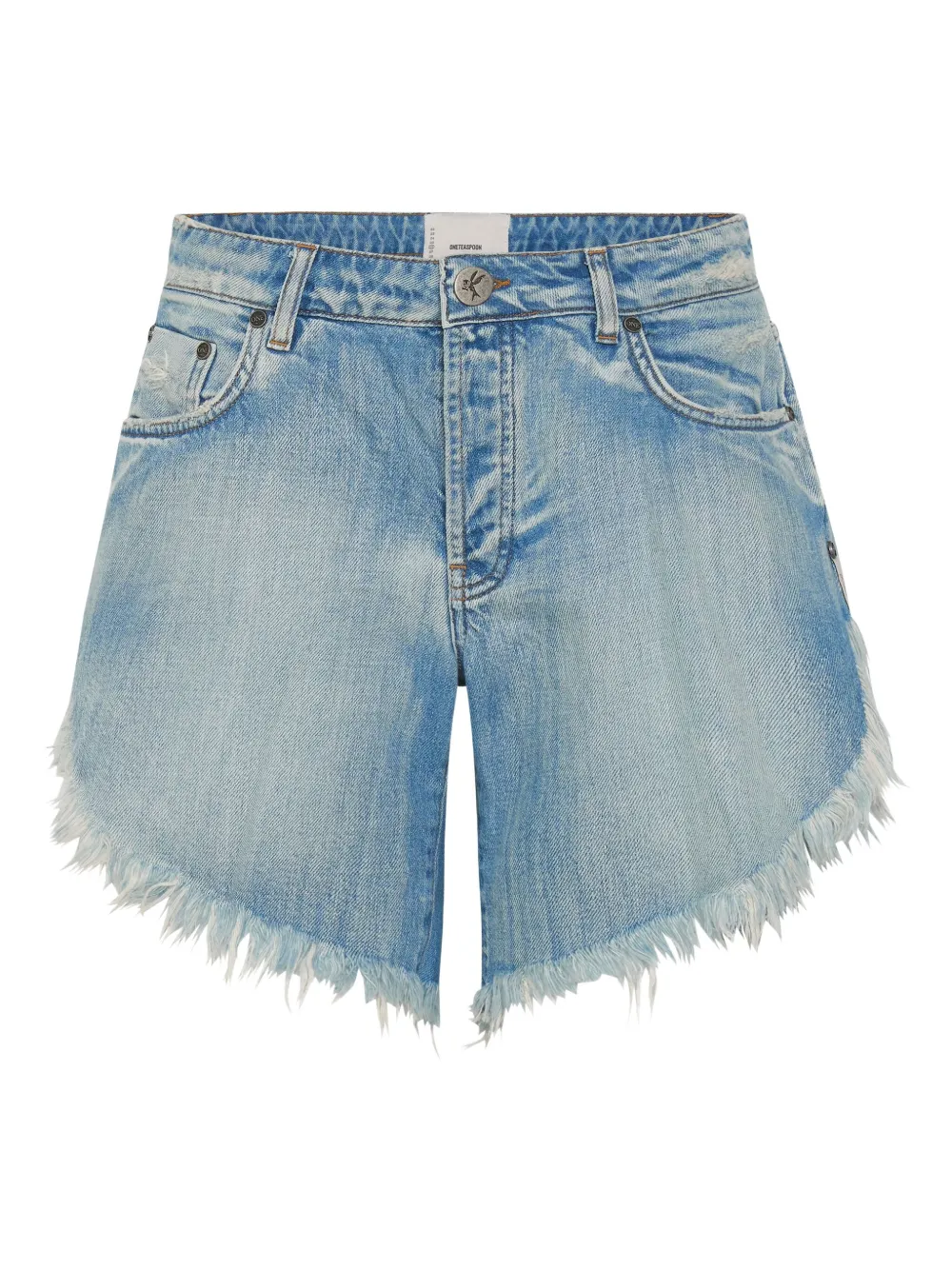 Джинсовые шорты Frankies с асимметричным низом и необработанными краями One Teaspoon, синий
Джинсовые шорты Frankies с асимметричным низом и необработанными краями One Teaspoon, синий