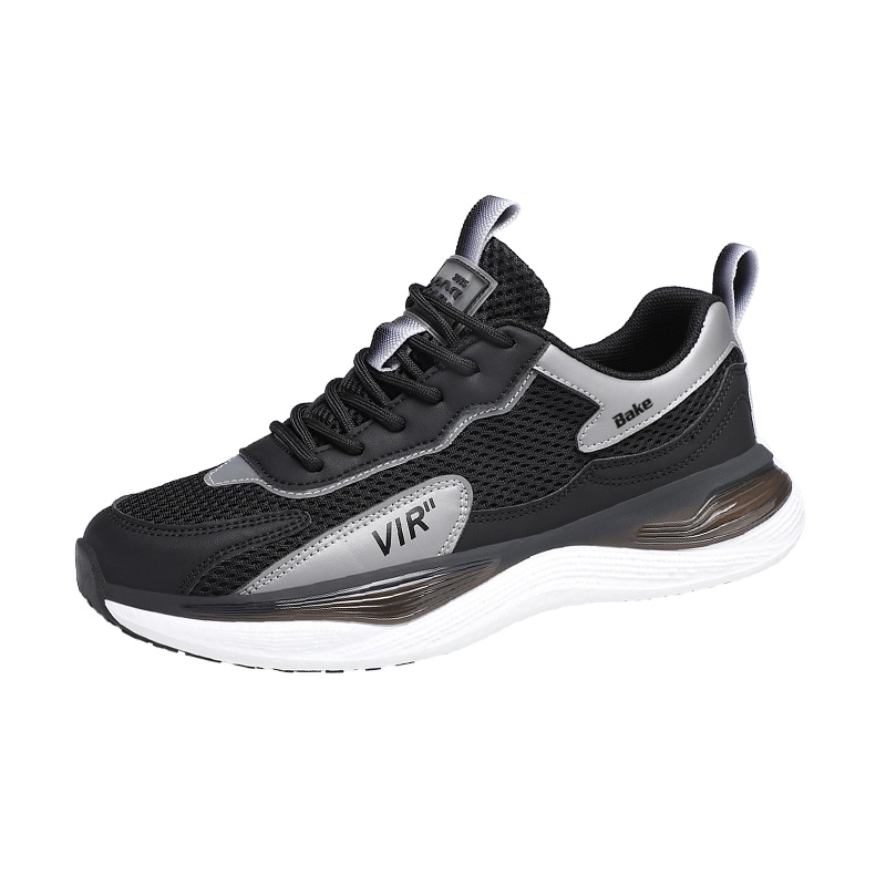 Нескользящие износостойкие низкие мужские кроссовки BAKE, Black
Нескользящие износостойкие низкие мужские кроссовки BAKE, Black