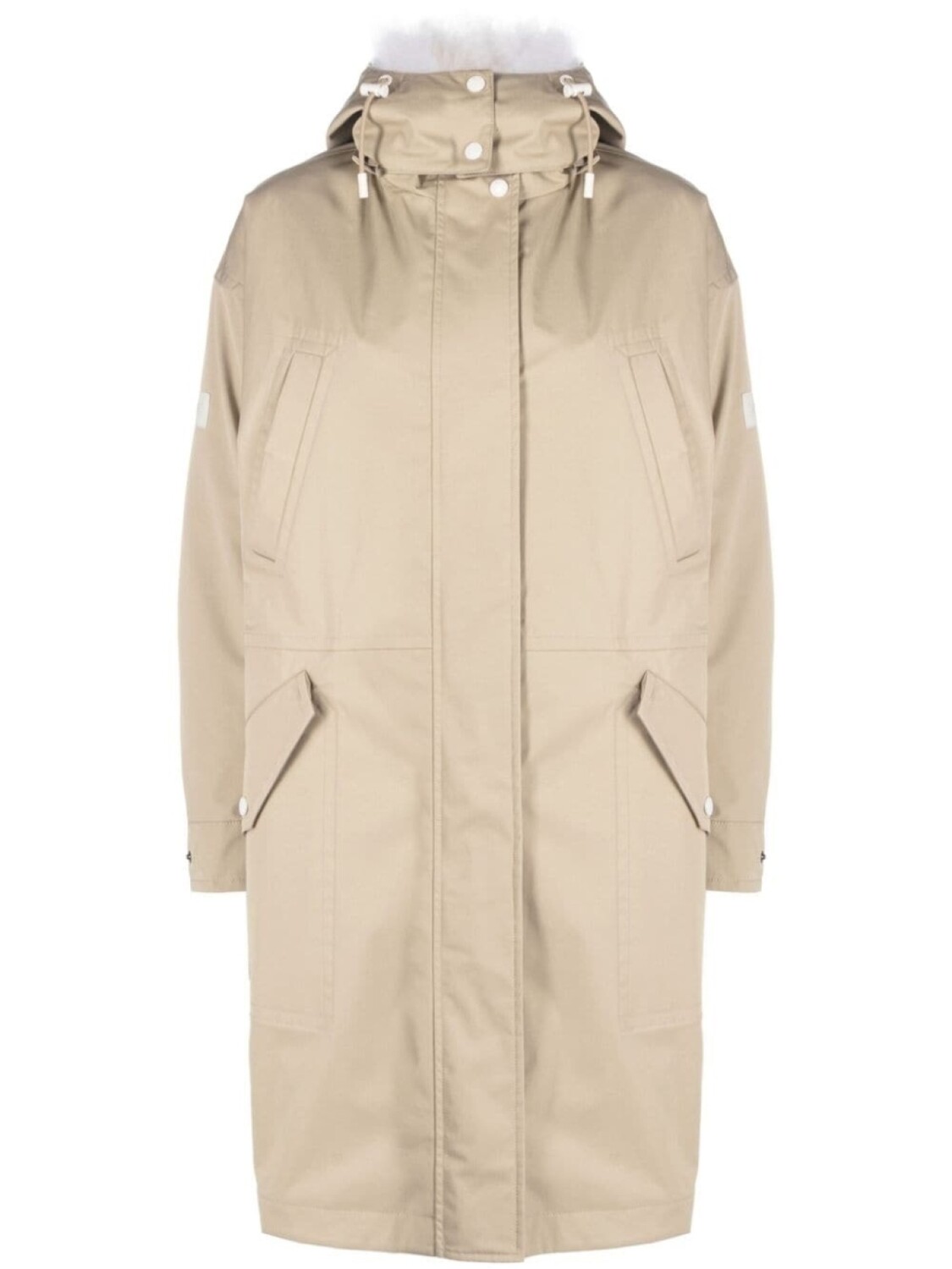 Yves Salomon парка миди с капюшоном, нейтральный цвет
Yves Salomon парка миди с капюшоном, нейтральный цвет