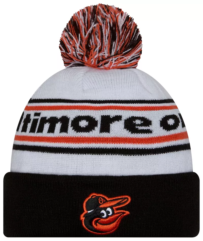 Вязаная шапка New Era для взрослых Baltimore Orioles с черной полосой и манжетами
Вязаная шапка New Era для взрослых Baltimore Orioles с черной полосой и манжетами