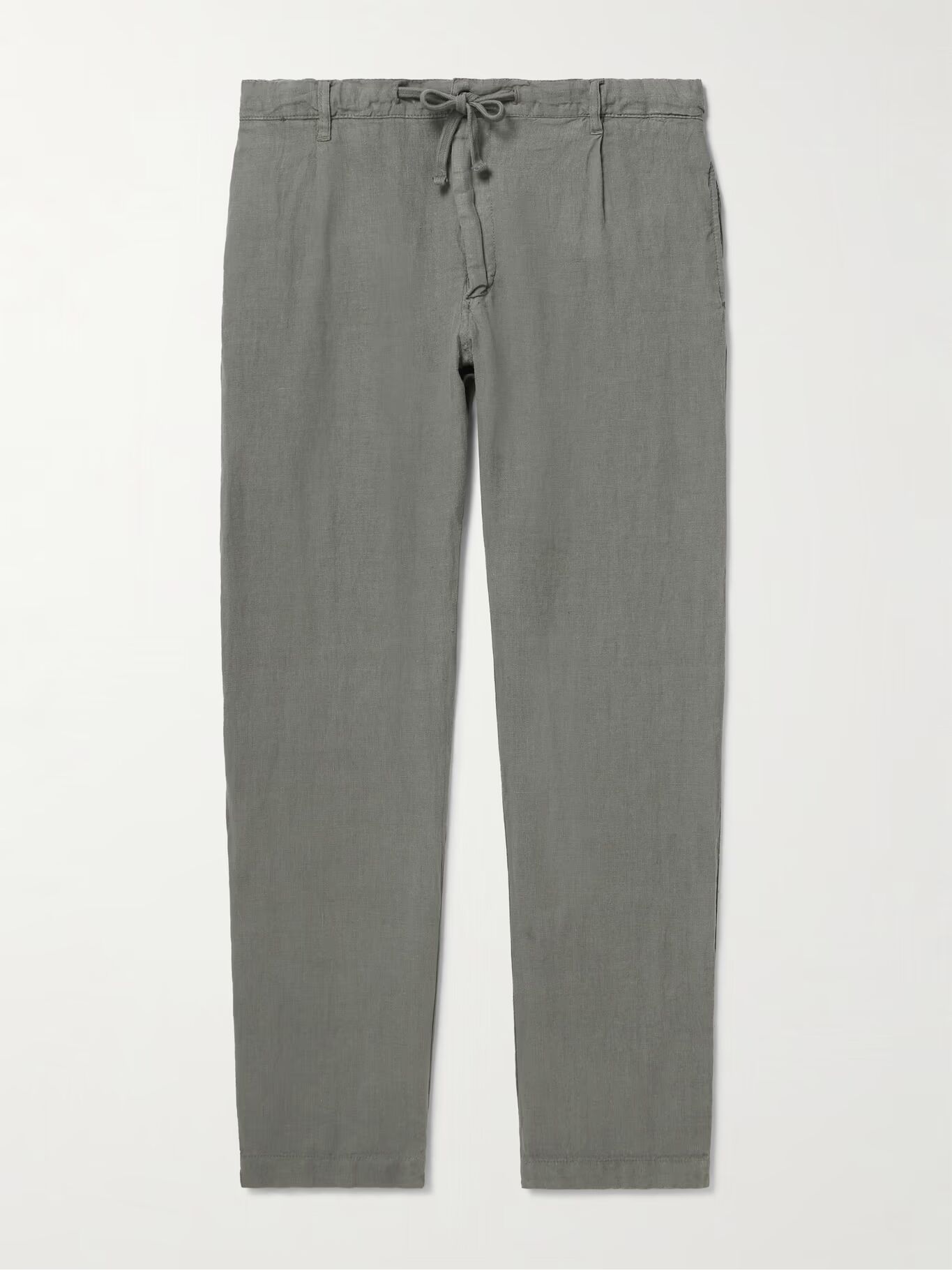 Зауженные льняные брюки Tanker с завязками на талии HARTFORD, зеленый
Зауженные льняные брюки Tanker с завязками на талии HARTFORD, зеленый