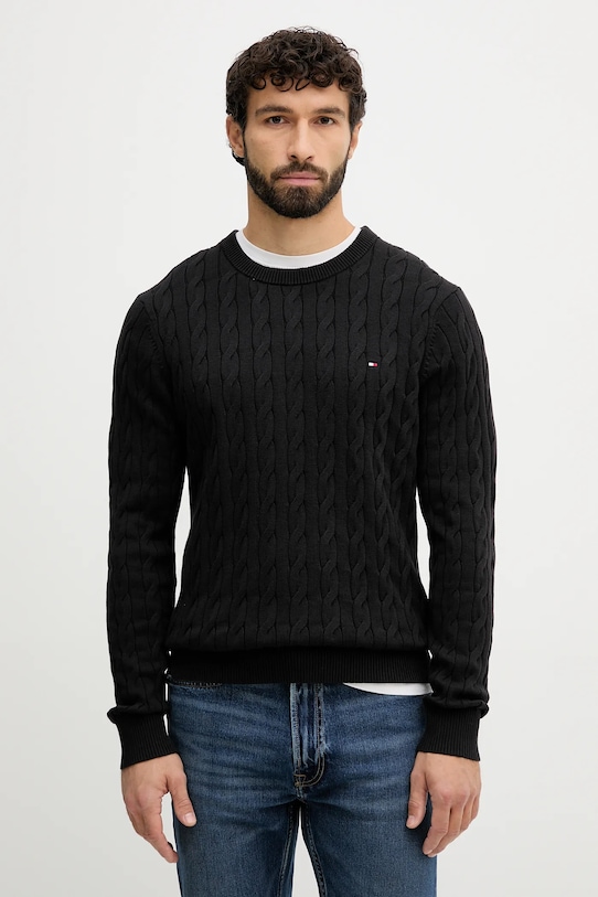 Хлопковый свитер Tommy Hilfiger, черный
Хлопковый свитер Tommy Hilfiger, черный