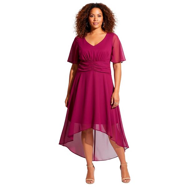 Платье миди асимметричное plus size Avenue, Deep Berry
Платье миди асимметричное plus size Avenue, Deep Berry