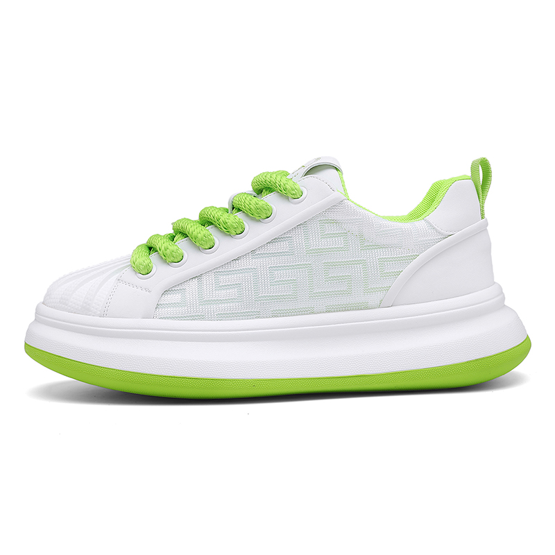 JANECO Мужские низкие повседневные кроссовки бело-зеленые, цвет White Green
JANECO Мужские низкие повседневные кроссовки бело-зеленые, цвет White Green