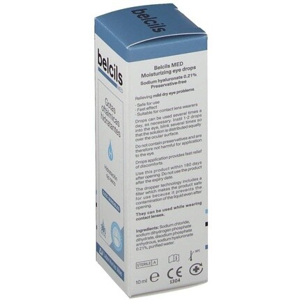 Белсилс Мед капли для глаз увлажняющие 10мл Belcils
Белсилс Мед капли для глаз увлажняющие 10мл Belcils