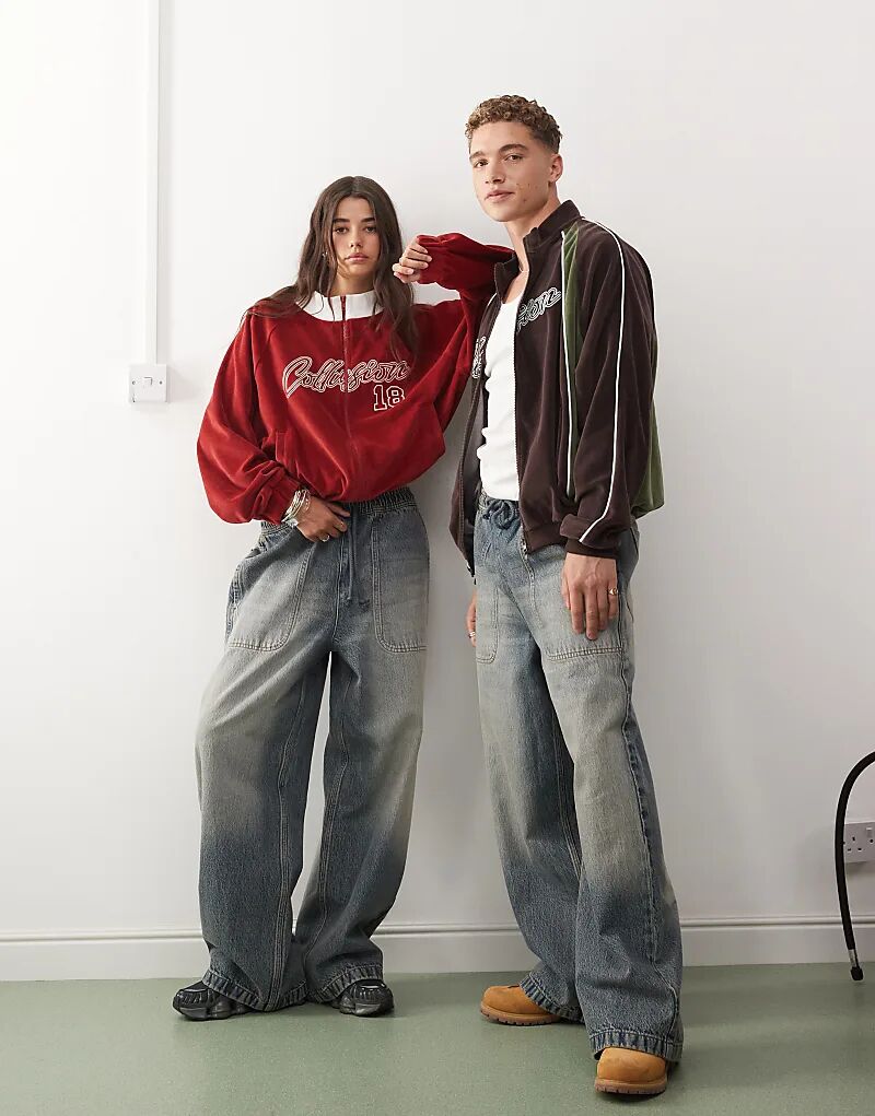 COLLUSION унисекс спортивные джинсы в цвете stonewash - STONE
COLLUSION унисекс спортивные джинсы в цвете stonewash - STONE