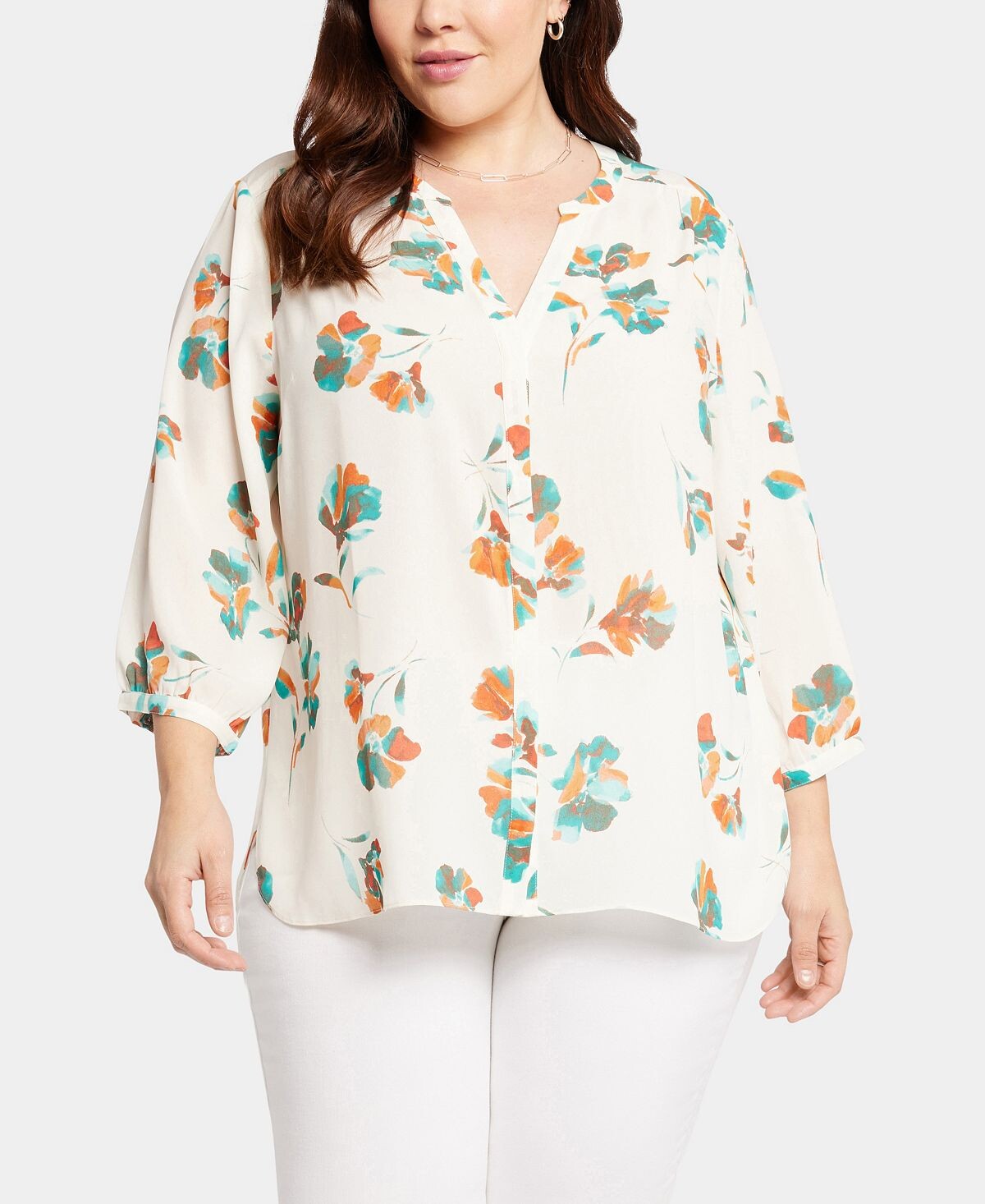 Блузка больших размеров с защипами NYDJ
Блузка больших размеров с защипами NYDJ