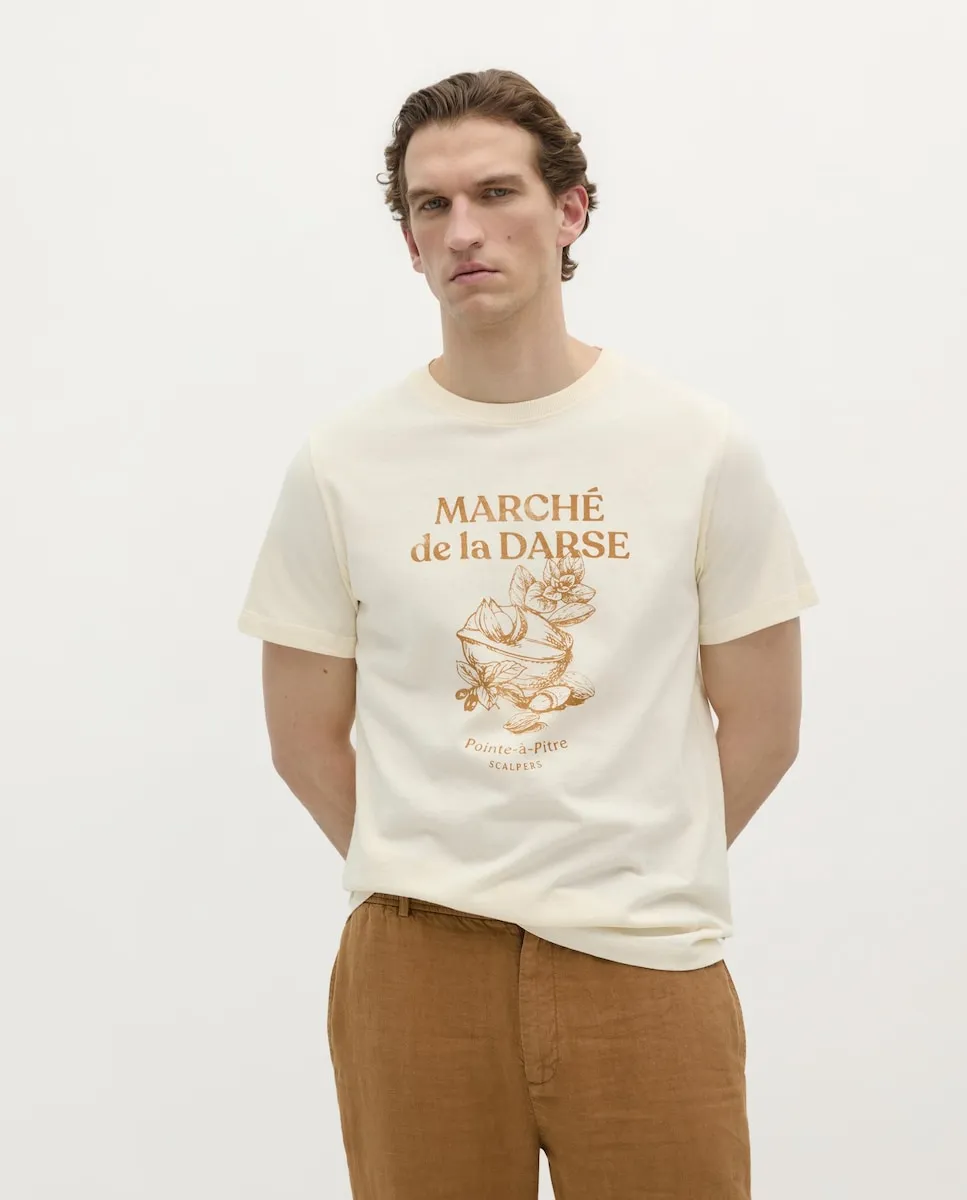 Мужская хлопковая футболка с короткими рукавами Scalpers, белый
Мужская хлопковая футболка с короткими рукавами Scalpers, белый