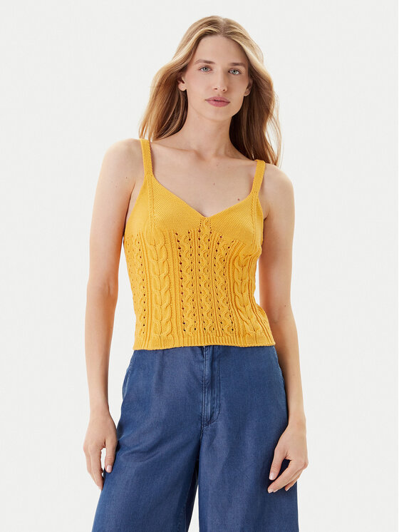 Топ slim fit 101TDH01B United Colors Of Benetton, желтый
Топ slim fit 101TDH01B United Colors Of Benetton, желтый