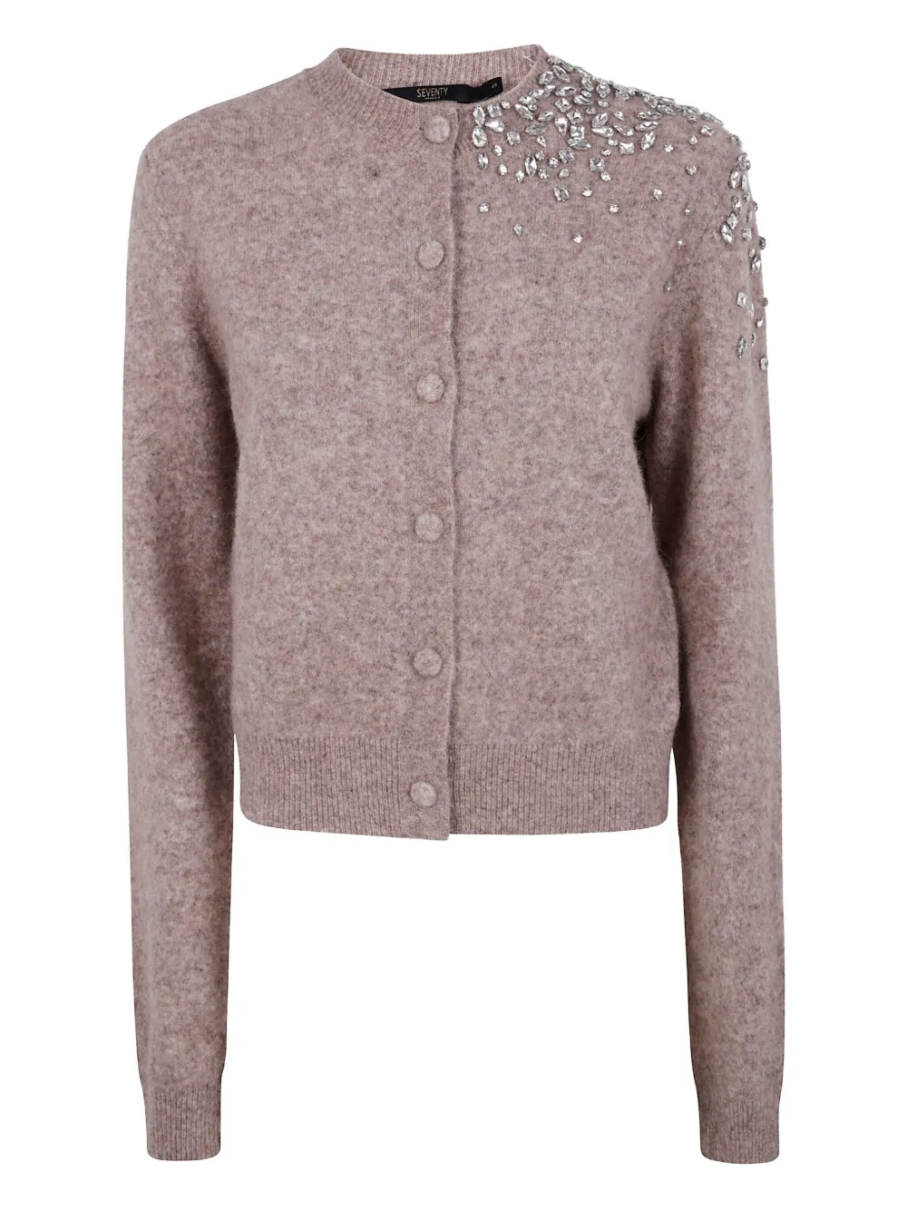 Кардиган, украшенный кристаллами Seventy, нейтральный
Кардиган, украшенный кристаллами Seventy, нейтральный