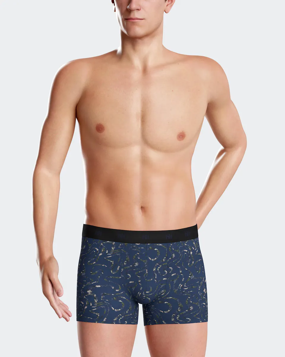 Мужские трикотажные боксеры с синим принтом Impetus, синий
Мужские трикотажные боксеры с синим принтом Impetus, синий