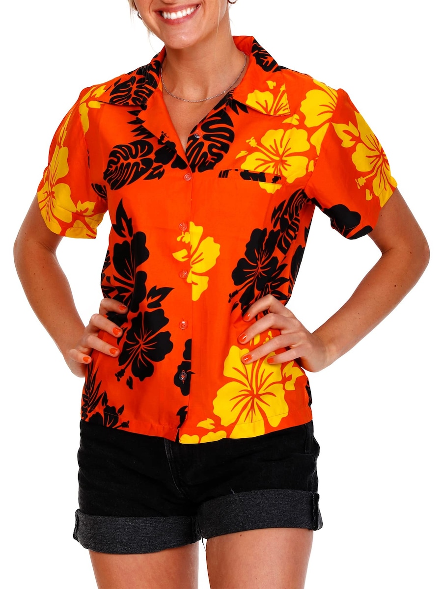 Блуза King Kameha Mono Hibiscus, оранжевый
Блуза King Kameha Mono Hibiscus, оранжевый