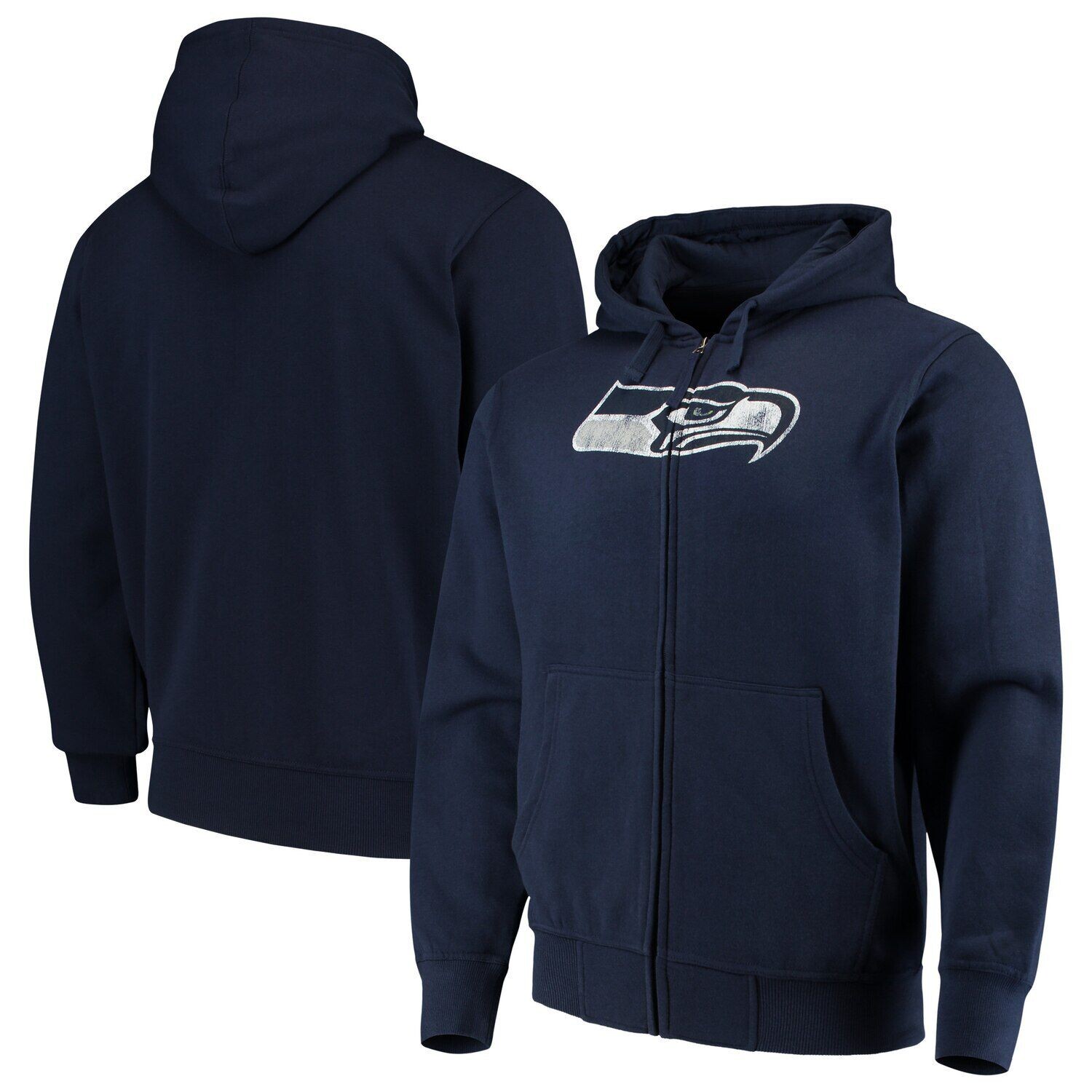 Мужская толстовка с молнией во всю длину G-III Sports by Carl Banks College Navy Seattle Seahawks Primary Logo Starter 
Мужская толстовка с молнией во всю длину G-III Sports by Carl Banks College Navy Seattle Seahawks Primary Logo Starter