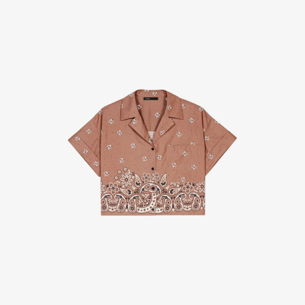 Рубашка Maje с коротким рукавом, коричневый
Рубашка Maje с коротким рукавом, коричневый