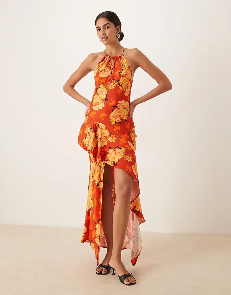 Платье макси ASOS DESIGN из атласа с халтер-воротом, оборкой по низу и цветочным принтом
Платье макси ASOS DESIGN из атласа с халтер-воротом, оборкой по низу и цветочным принтом