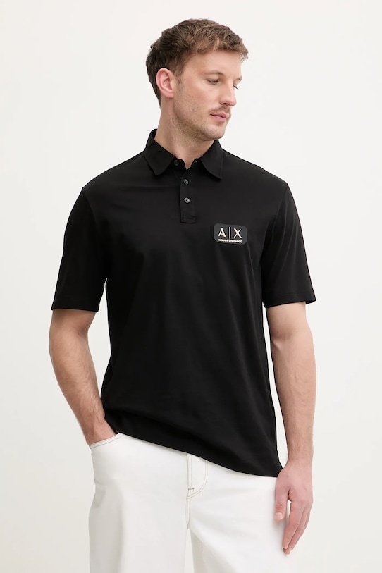Хлопковое поло Armani Exchange, черный
Хлопковое поло Armani Exchange, черный