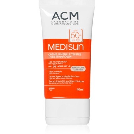 ACM Medisun Mineral Увлажняющий и тонизирующий крем SPF 50+ - Светлый оттенок, 40 мл
ACM Medisun Mineral Увлажняющий и тонизирующий крем SPF 50+ - Светлый оттенок, 40 мл