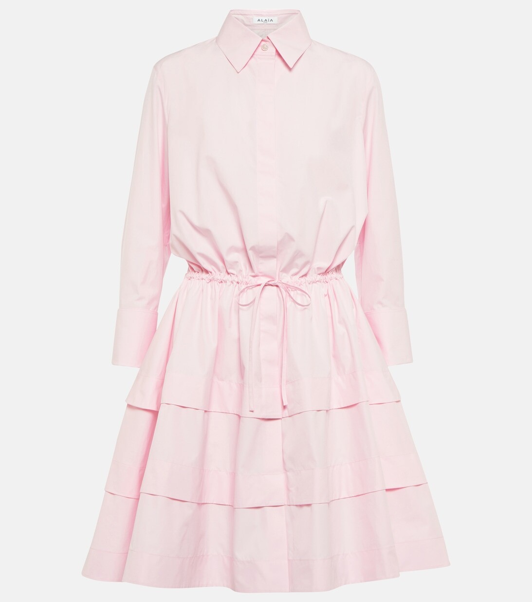 Платье-рубашка из хлопка ALAÏA, розовый
Платье-рубашка из хлопка ALAÏA, розовый
