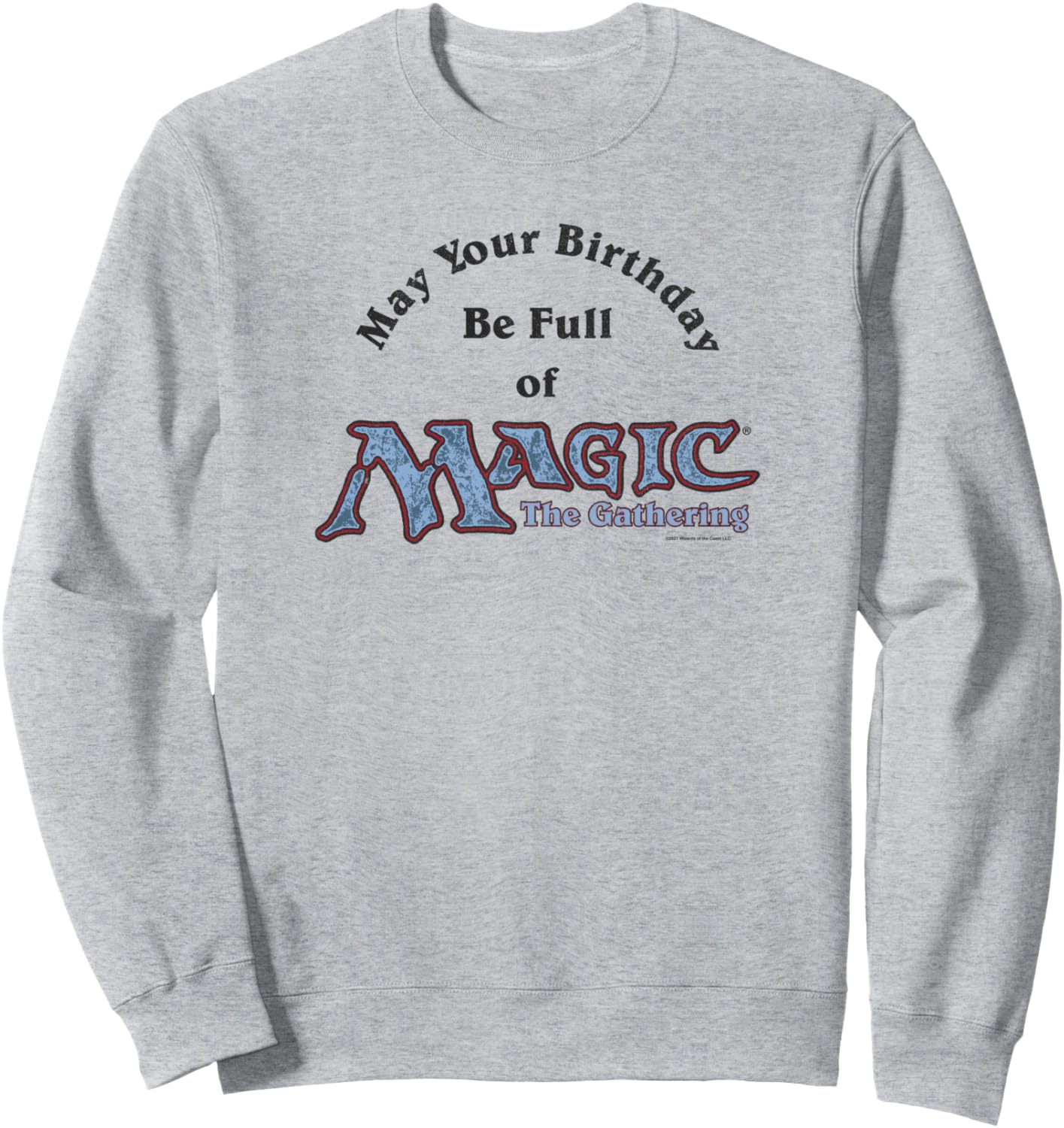 Толстовка Magic: The Gathering Пусть твой день рождения будет полон волшебства, серая (серый меланж), размер S
Толстовка Magic: The Gathering Пусть твой день рождения будет полон волшебства, серая (серый меланж), размер S