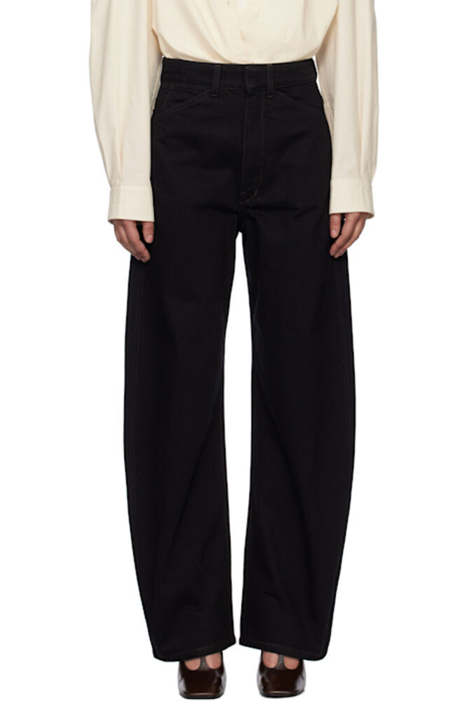 Черные закругленные джинсы с высокой талией LEMAIRE
Черные закругленные джинсы с высокой талией LEMAIRE