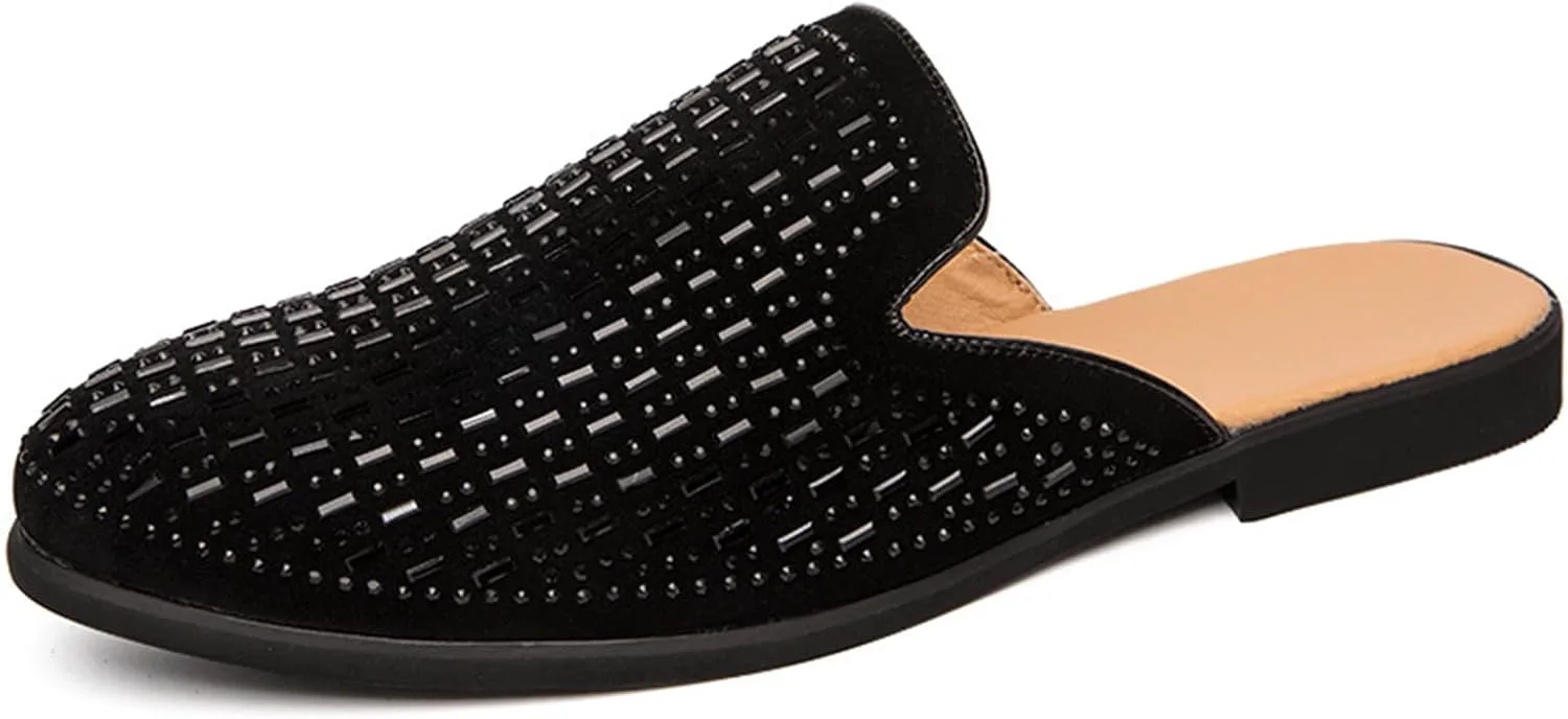 Мужские кожаные модные тапочки с пайетками, полузакрытые, с круглым носком, открытой пяткой и открытой задней частью, плоские лоферы, повседневные, на быструю носку, уличные, с противоскользящей резиновой подошвой XOEKD
Мужские кожаные модные тапочки с пайетками, полузакрытые, с круглым носком, открытой пяткой и открытой задней частью, плоские лоферы, повседневные, на быструю носку, уличные, с противоскользящей резиновой подошвой XOEKD