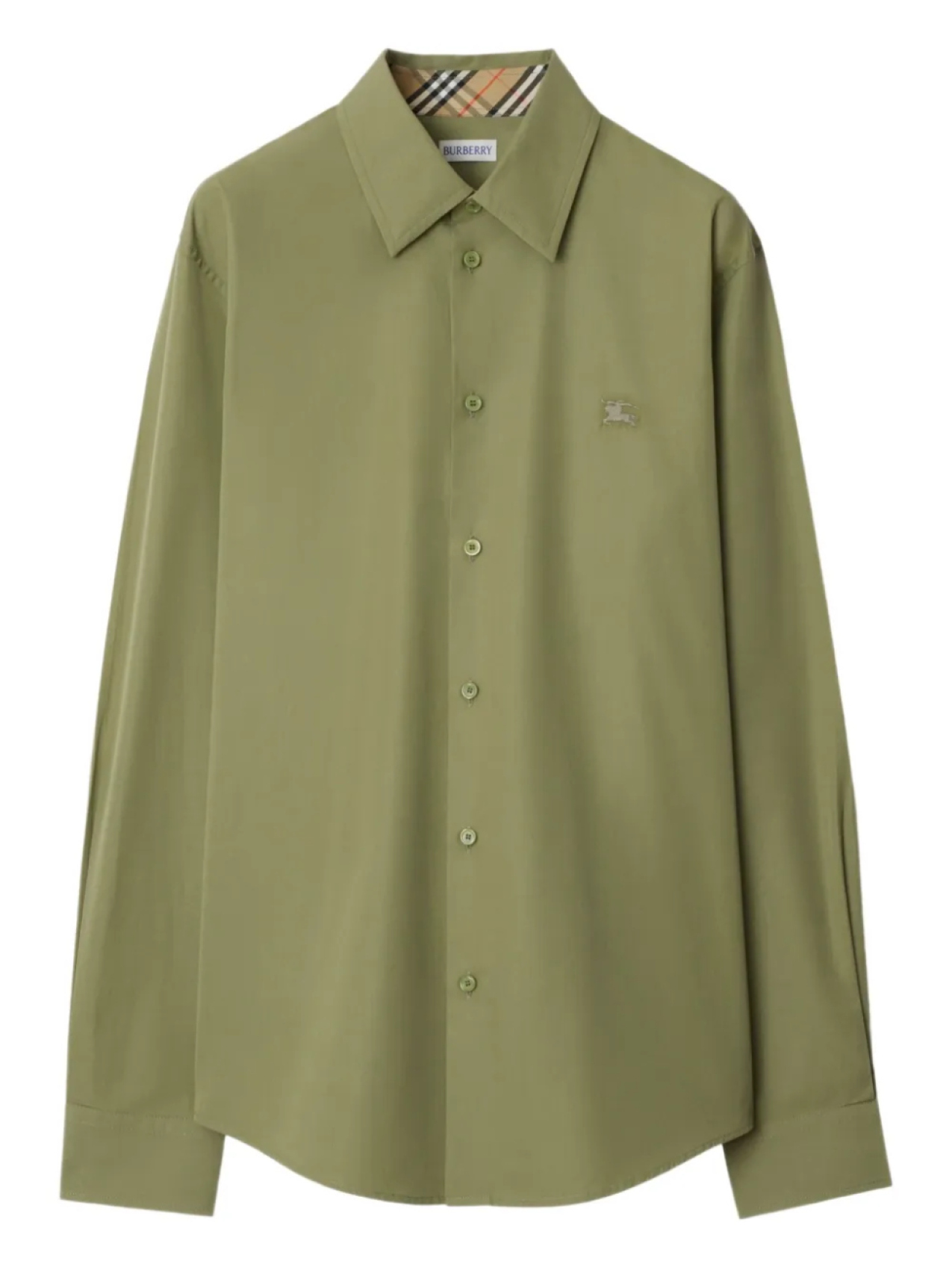 Burberry поплиновая рубашка, зеленый
Burberry поплиновая рубашка, зеленый