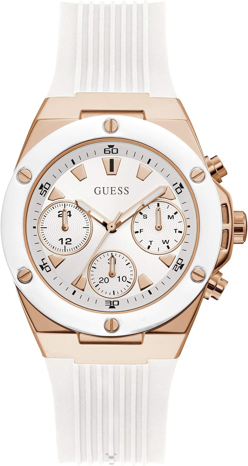 Guess, женские спортивные часы с множеством функций, 39 мм, White/Rose Gold Tone/White, Позолоченный, Guess, женские спортивные часы с множеством функций, 39 мм, White/Rose Gold Tone/White
Guess, женские спортивные часы с множеством функций, 39 мм, White/Rose Gold Tone/White, Позолоченный, Guess, женские спортивные часы с множеством функций, 39 мм, White/Rose Gold Tone/White