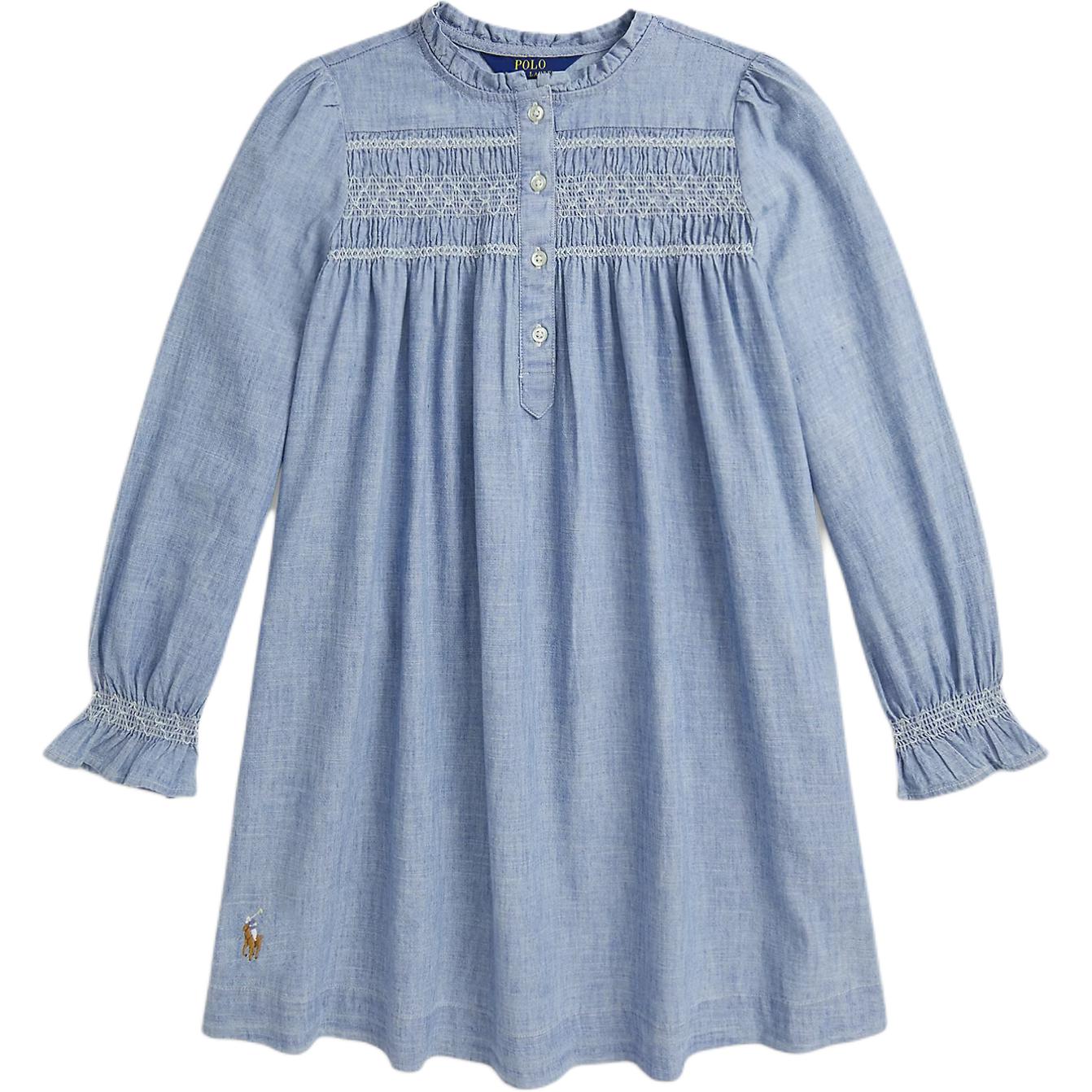 Детское платье с круглым вырезом и умеренно коротким рукавом Polo Ralph Lauren, indigo
Детское платье с круглым вырезом и умеренно коротким рукавом Polo Ralph Lauren, indigo