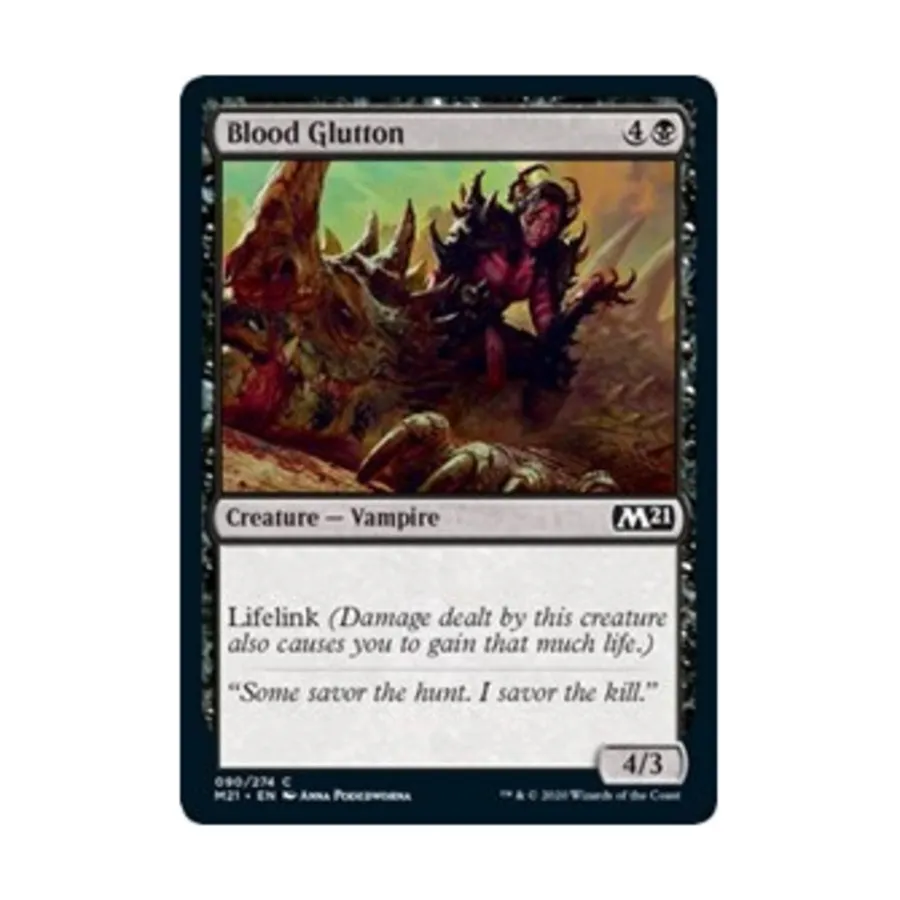 CCG Обжора крови (С), MTG - Core Set 2021
CCG Обжора крови (С), MTG - Core Set 2021