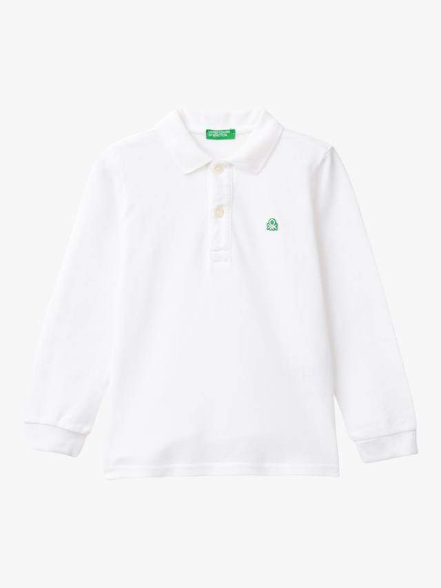 Детская хлопковая поло с длинными рукавами Benetton, Optical White
Детская хлопковая поло с длинными рукавами Benetton, Optical White