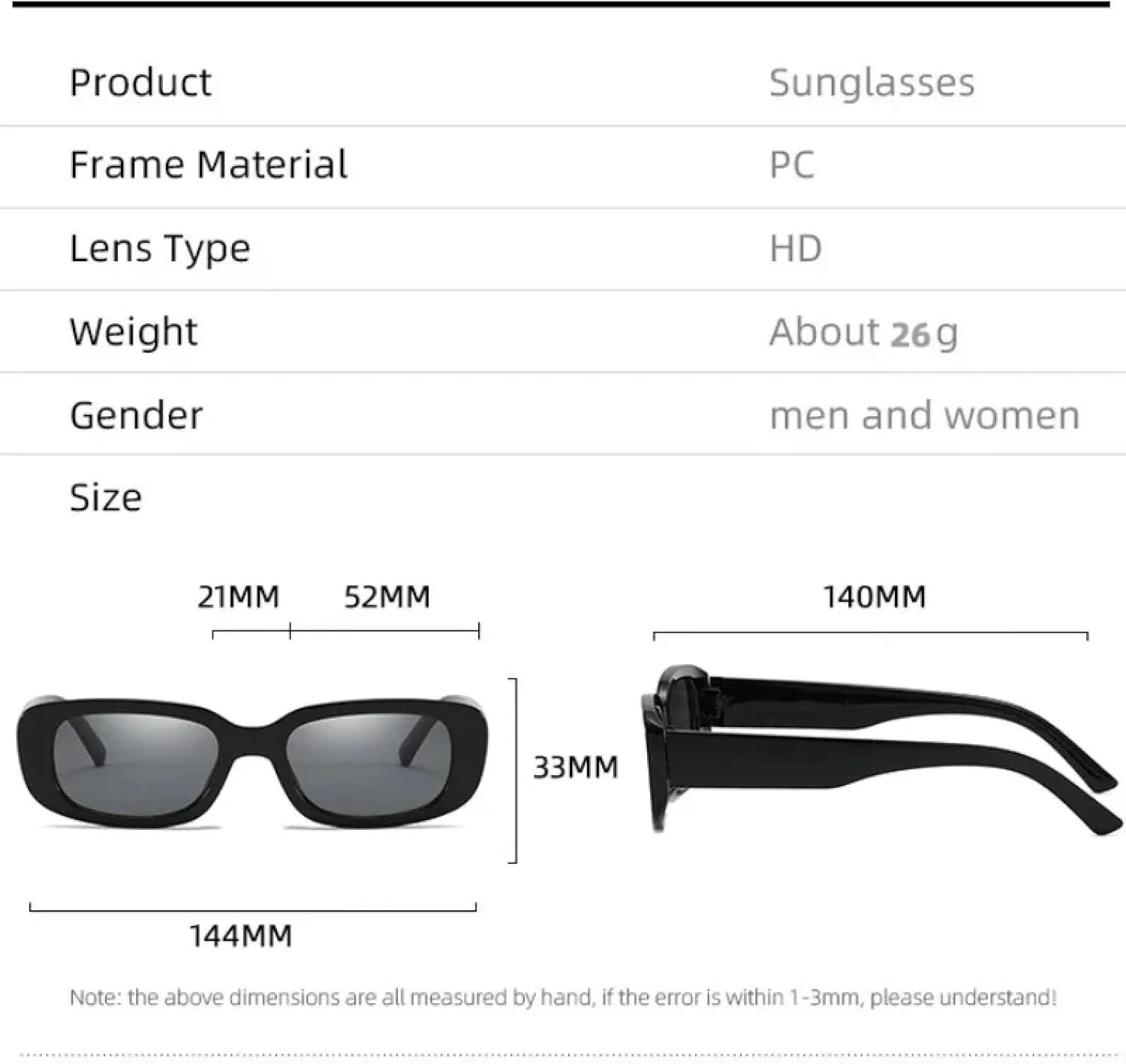 Солнцезащитные очки с защитой от УФ-излучения UV400 | Маленькая оправа | Для женщин и мужчин | Для занятий спортом на открытом воздухе и вождения DSVIGF, 02
Солнцезащитные очки с защитой от УФ-излучения UV400 | Маленькая оправа | Для женщин и мужчин | Для занятий спортом на открытом воздухе и вождения DSVIGF, 02